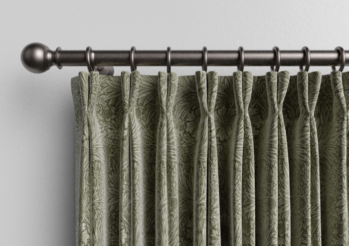 William Morris At Home Marigold Velvet, Sage - Made to Measure Curtains - Image 10